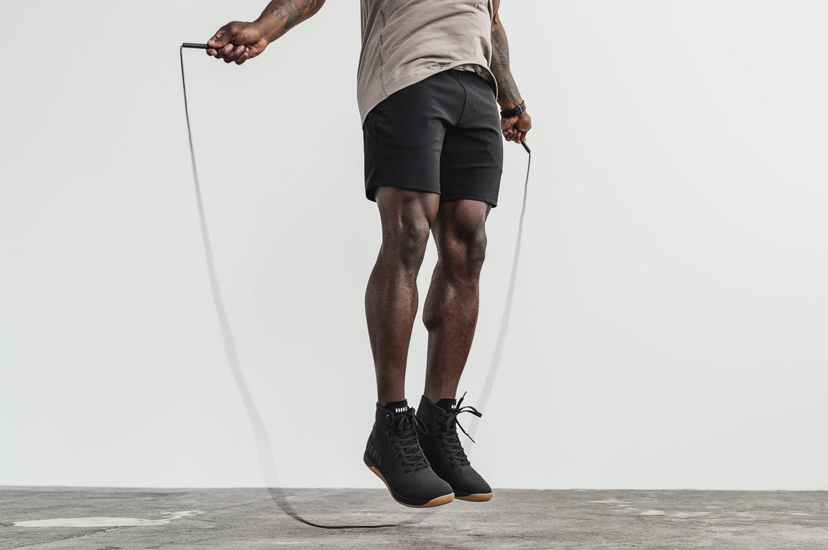 Nobull Superfabric High-Top Men's Trainers Black | Australia (DH3104)